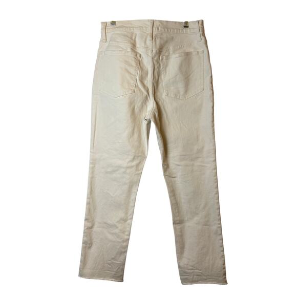 Madewell The Perfect Vintage Straight Leg Jean in Cream Size 28 - Picture 3 of 10